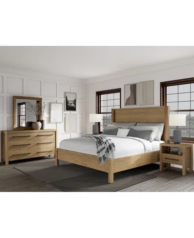 Macy's Davie Queen 3-pc. Set (panel Bed, Dresser & 1-drawer Nightstand) In Brown