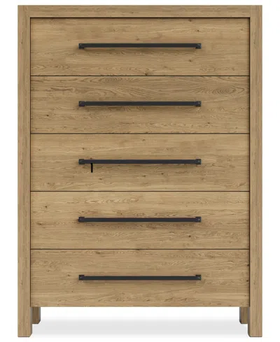 Macy's Davie Queen 3-pc. Set (panel Bed, Chest & 1-drawer Nightstand) In Brown