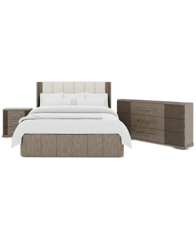 Macy's Frandlyn 3-pc. Queen Bedroom Set (bed, Dresser & Nightstand) In Brown