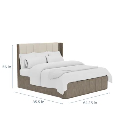 Macy's Frandlyn Queen Upholstered Bed In Brown