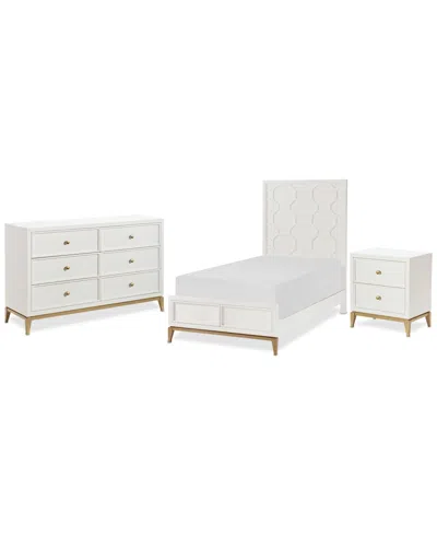 Macy's Chelsea 3-pc. Bedroom Set (full Bed, Small Dresser & Small Nightstand) In Transparent