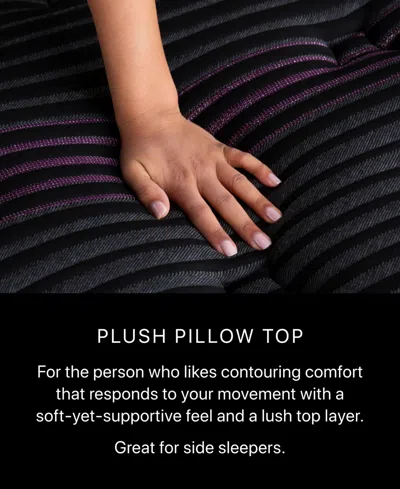 Beautyrest Black Series Two 16.25" Plush Pillowtop Mattress Set In Transparent