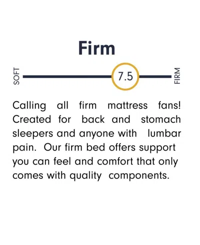 Corsicana Luuf 13" Firm Mattress In A Box In Transparent