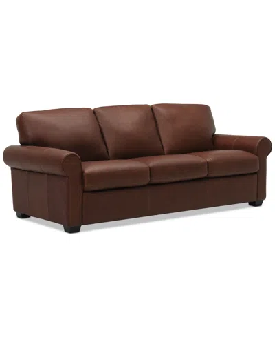 Macy's Norley Leather Sofa, Created For