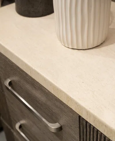 Macy's Frandlyn 3-pc. Queen Bedroom Set (bed, Chest & Stone Top Nightstand) In Brown