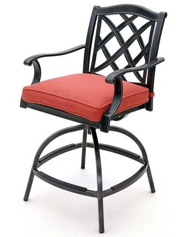 Agio Wythburn Outdoor Firepit Bar Height Bar Stool, Created For Macy's