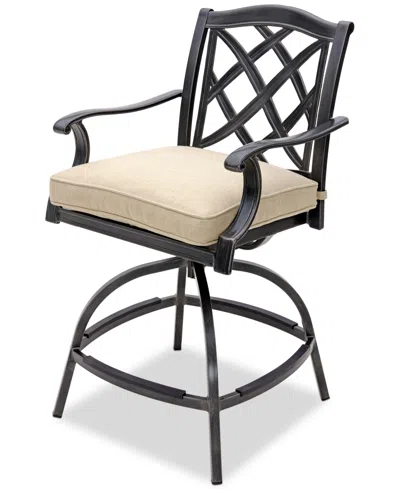 Agio Wythburn 7-pc. Outdoor Bar Height Fire Pit Chat Set, Created For Macys