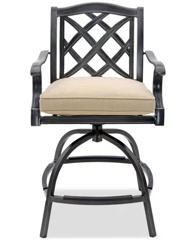 Agio Wythburn 7-pc. Outdoor Bar Height Fire Pit Chat Set, Created For Macys