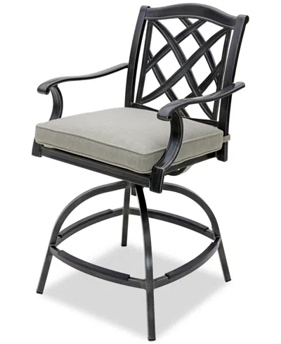 Agio Wythburn 7-pc. Outdoor Bar Height Fire Pit Chat Set, Created For Macys