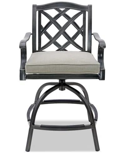 Agio Wythburn 7-pc. Outdoor Bar Height Fire Pit Chat Set, Created For Macys