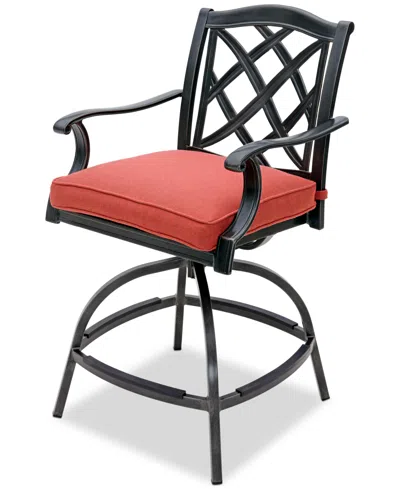 Agio Wythburn 7-pc. Outdoor Bar Height Fire Pit Chat Set, Created For Macys