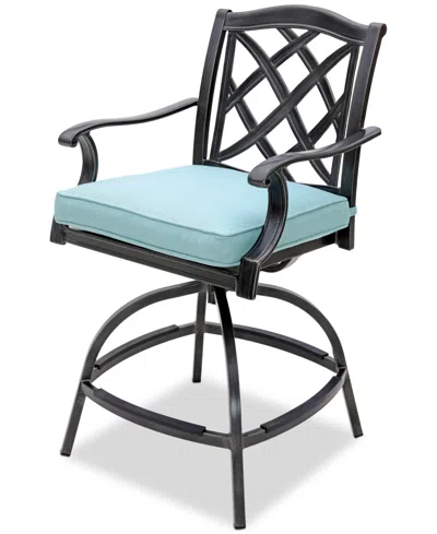 Agio Wythburn 7-pc. Outdoor Bar Height Fire Pit Chat Set, Created For Macys