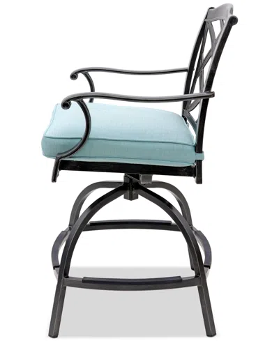 Agio Wythburn 7-pc. Outdoor Bar Height Fire Pit Chat Set, Created For Macys