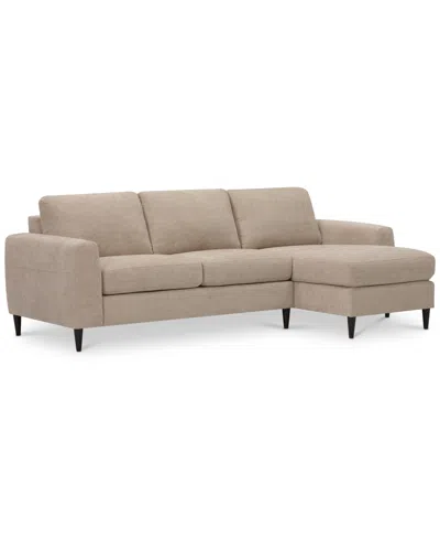 Macy's Calvus 2-pc. Fabric Chaise Sectional, Exclusively At