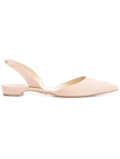 Paul Andrew Rhea Leather Flat In Neutrals