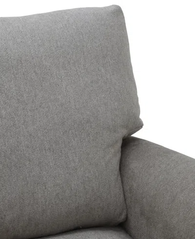 Macy's Reiter Fabric Swivel Arm Chair, Exclusively At  In Gray