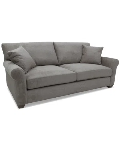 Macy's Reiter Fabric Sofa, Exclusively At  In Gray
