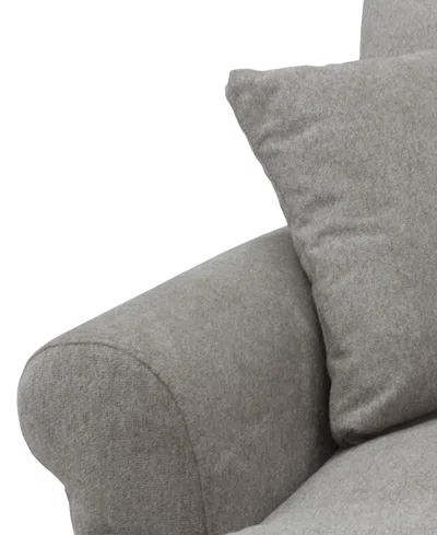 Macy's Reiter Fabric Sofa, Exclusively At  In Gray