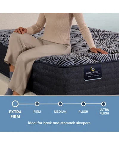 Serta Perfect Sleeper X Excelled Extra Firm 13.75" Quilted Hybrid Mattress In Transparent