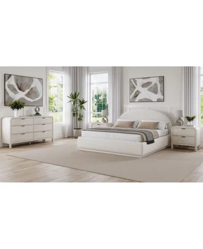 Macy's Lunare 3-pc. Bedroom Set (queen Bed, Dresser & Nightstand) In Gray