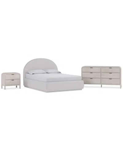 Macy's Lunare 3-pc. Bedroom Set (queen Bed, Dresser & Nightstand) In Gray