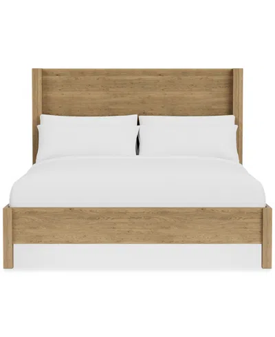 Macy's Davie 3-pc. Queen Set (panel Bed, Chest & 3-drawer Nightstand) In Brown