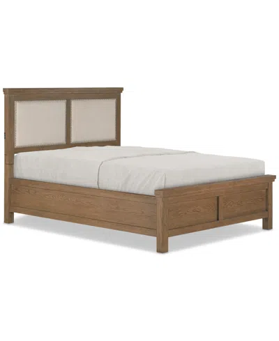 Macy's Alverton Queen Upholstered Bed, Created For  In Transparent