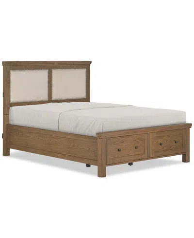 Macy's Alverton Queen Upholstered Storage Bed, Created For  In Transparent