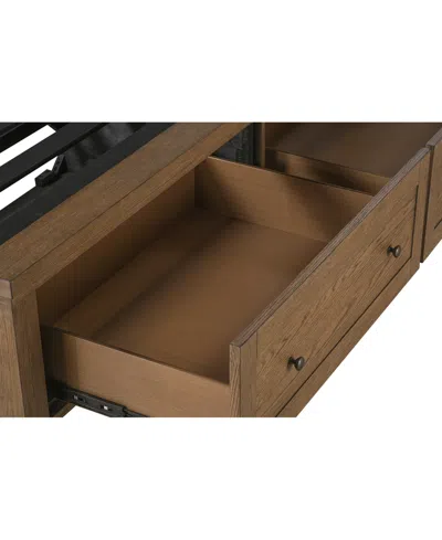 Macy's Alverton Queen Upholstered Storage Bed, Created For  In Transparent