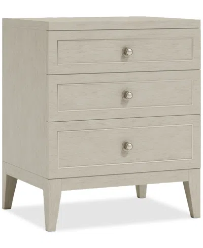 Bernhardt Cornelia 3-drawer Nightstand In Neutral