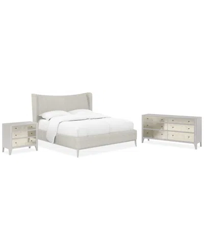 A.r.t. Furniture Mezzanine 3-pc. Bedroom Set (queen Bed, Dresser & Nightstand) In Transparent