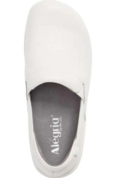 Shop A.w.a.k.e. 'keli' Embossed Clog In White Tooled Leather