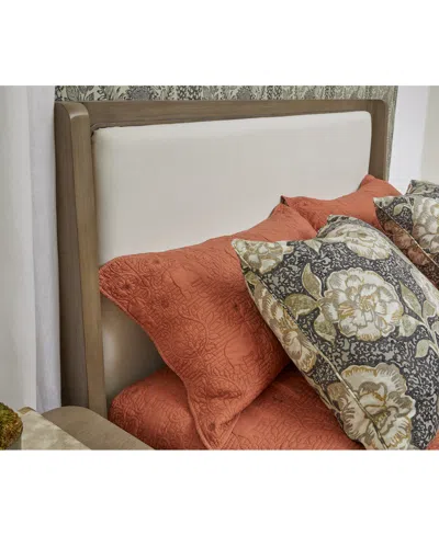 Macy's Nordic Queen Upholstered Bed In Brown