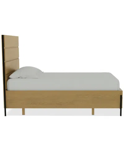Macy's Linstead Twin Panel Bed, Created For  In Brown