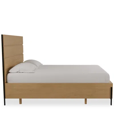 Macy's Linstead Twin Panel Bed, Created For  In Brown