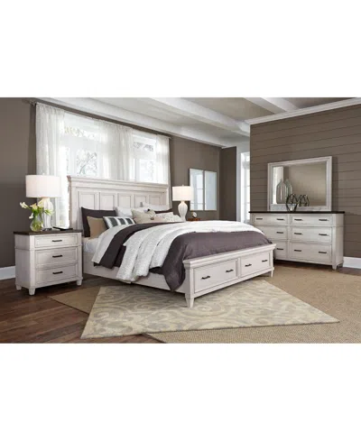 Macy's Dawnwood 3-pc. Queen Storage Set (bed, Dresser & 2-drawer Nightstand) In White
