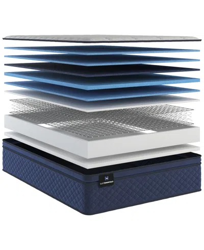 Sealy Sleep Essentials Crestview 13.75" Plush Pillow Top Mattress In Transparent