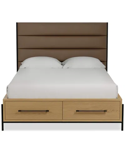 Macy's Linstead Full Upholstered Storage Bed, Created For  In Transparent