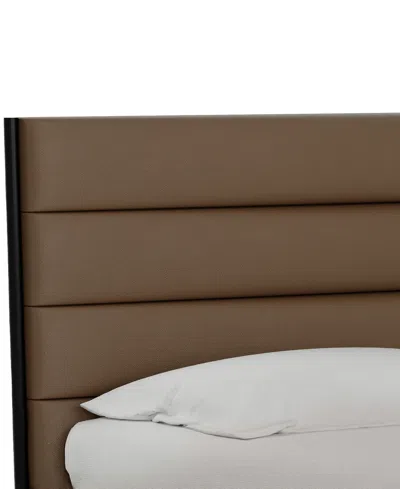 Macy's Linstead 3-pc. California King Upholstered Storage Set (bed, Chest & Nightstand), Created For  In Transparent