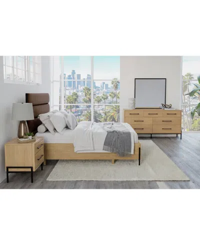 Macy's Linstead 3-pc. California King Upholstered Storage Set (bed, Dresser & Nightstand), Created For Macy In Transparent