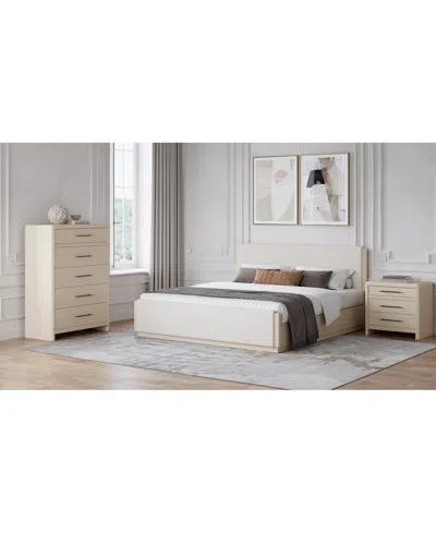Macy's Wallen 3-pc. Set (queen Bed, Chest & Nightstand) In White