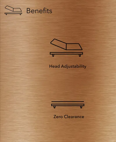 Serta Beautyrest Baselogic Bronze Adjustable Base In Transparent