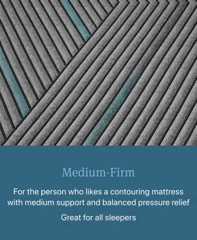 Beautyrest Level Two 12" Medium Firm Hybrid Mattress In Transparent