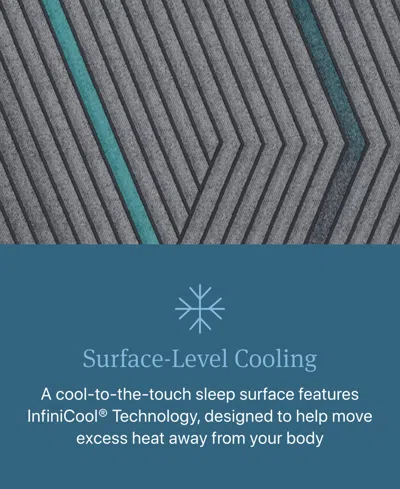 Beautyrest Level Two 12" Medium Firm Hybrid Mattress In Transparent