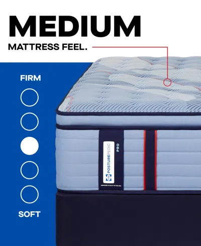 Sealy Posturepedic West Hill 15" Medium Euro Pillowtop Mattress In Transparent