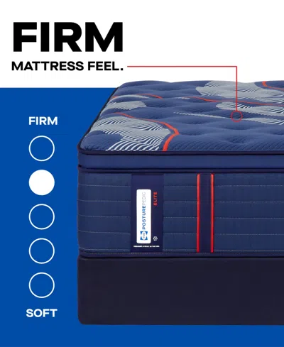 Sealy Posturepedic Brenham Ii 16" Firm Euro Pillowtop Mattress In Transparent