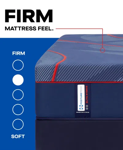 Sealy Posturepedic Elite High Point Ii 14" Firm Hybrid Tight Top Mattress Set In Transparent