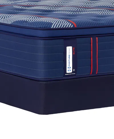 Sealy Posturepedic Elite Brenham Ii 16" Firm Euro Pillow Top Mattress Set In Transparent