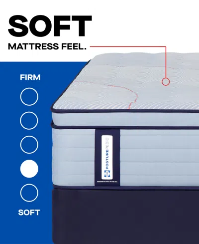 Sealy Posturepedic Seafield 14" Soft Euro Pillowtop Mattress Set In Transparent