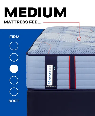 Sealy Posturepedic West Hill 14" Medium Tight Top Mattress Set In Transparent